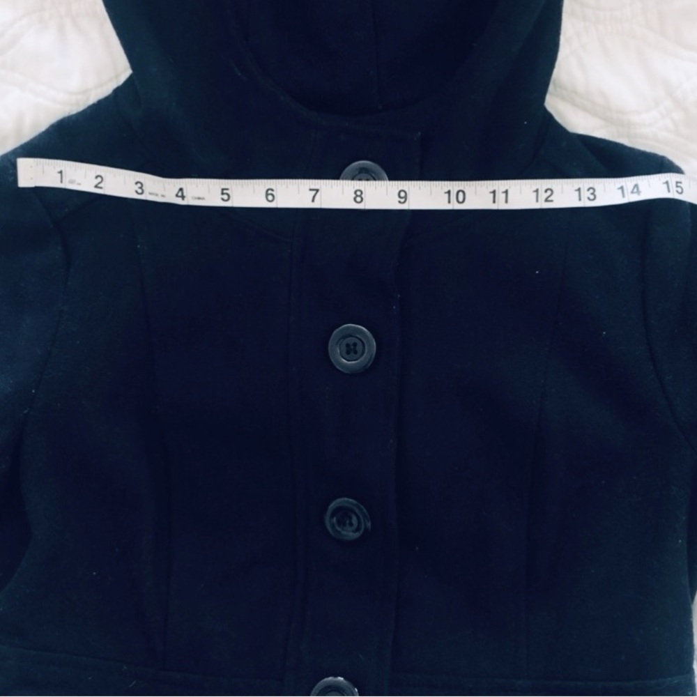 Blue hooded coat size M - Picture 6 of 7